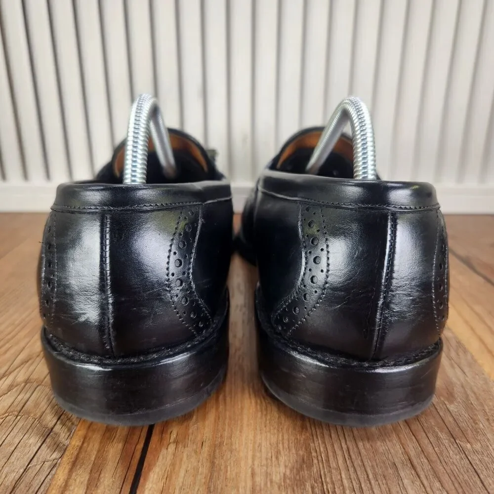 Allen Edmonds Chambrey 6204 Mens Size 9.5 D Black Leather Dress Tasseled Loafers